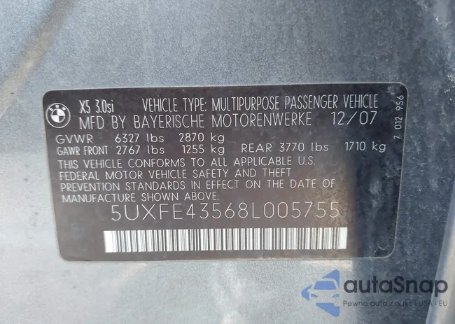 5UXFE43568L005755: 44362842