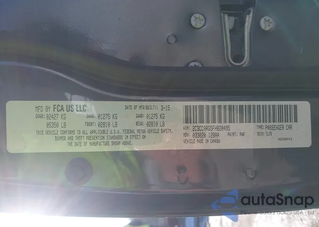 2C3CCARG5FH820495: 44362851