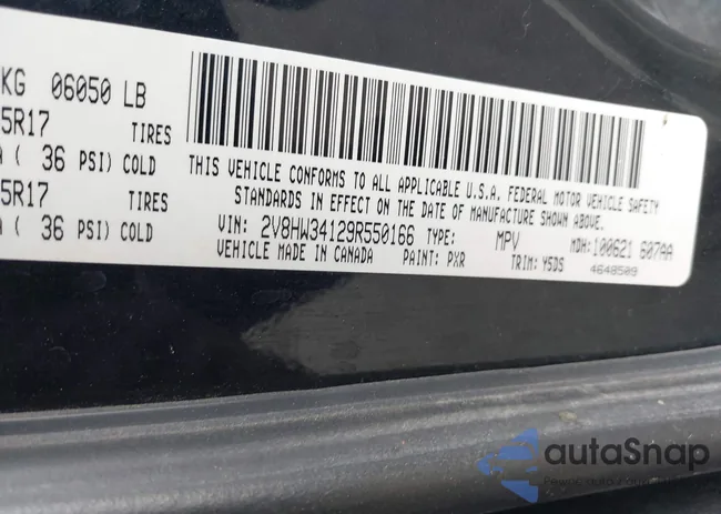 2V8HW34129R550166: 44364128