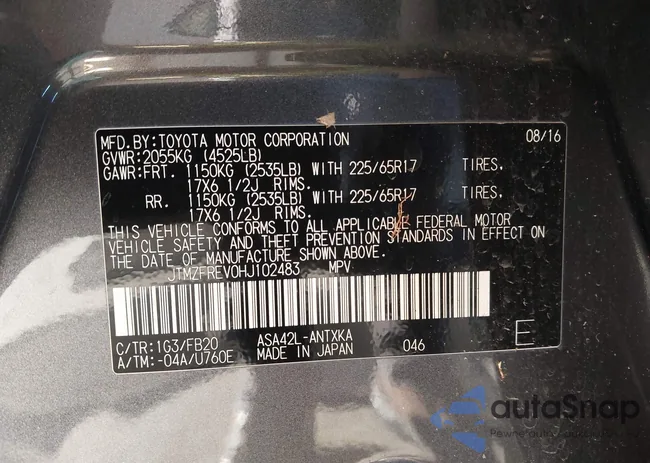 JTMZFREV0HJ102483: 44364187