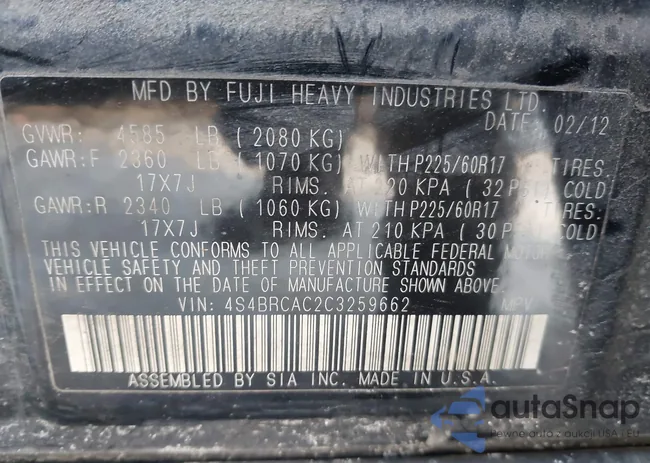 4S4BRCAC2C3259662: 44364448