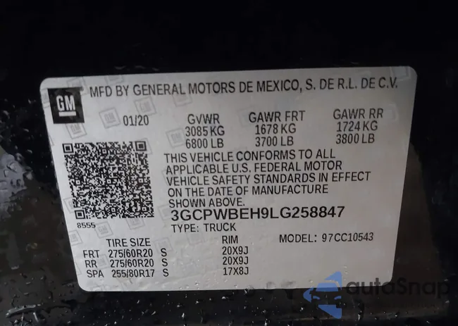 3GCPWBEH9LG258847: 44364501