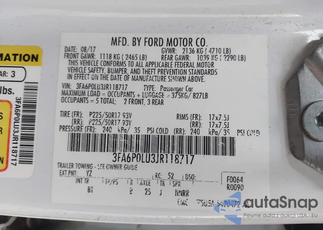 3FA6P0LU3JR118717: 44363647