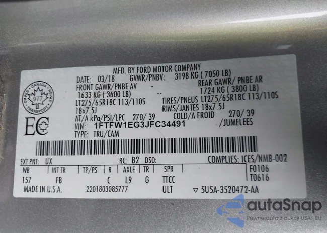1FTFW1EG3JFC34491: 44363705