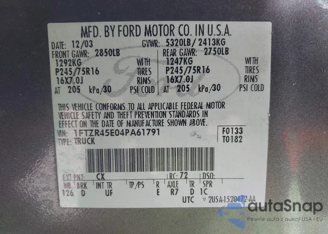 1FTZR45E04PA61791: 44363738