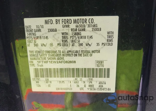 1FTMF1EW2AFD82808: 44363755