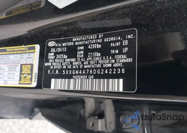 5XXGM4A76DG242236: 44363813