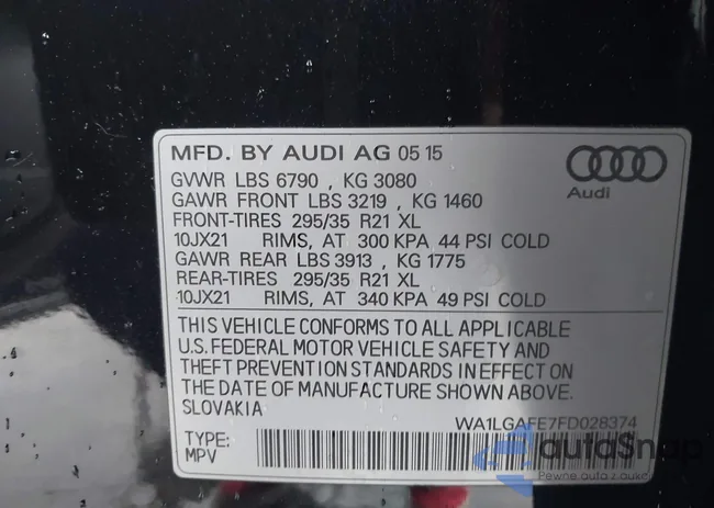 WA1LGAFE7FD028374: 44363831