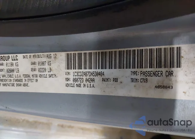 1C3CDZAB7DN530484: 44363902