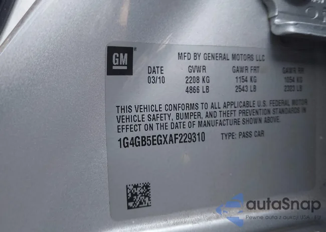 1G4GB5EGXAF229310: 44363905