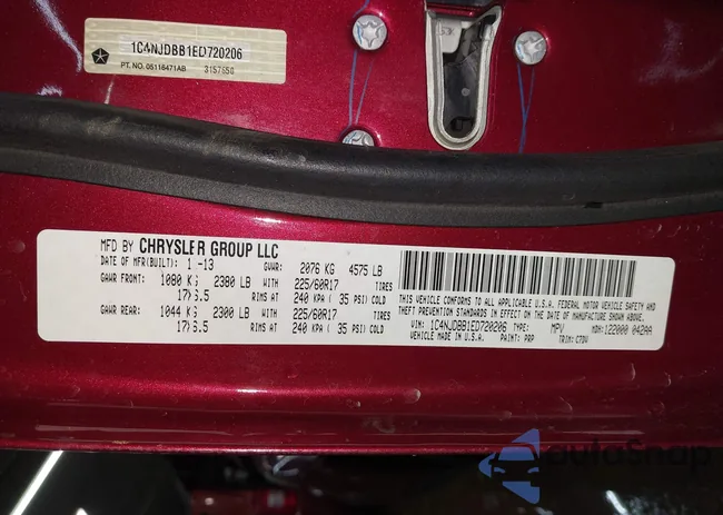 1C4NJDBB1ED720206: 44364967