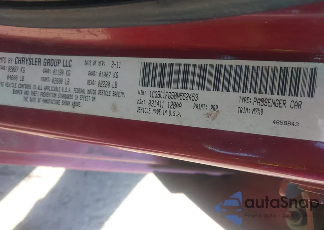 1C3BC1FG5BN552453: 44365028