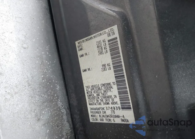 1N4AA6AP1HC374939: 44365053