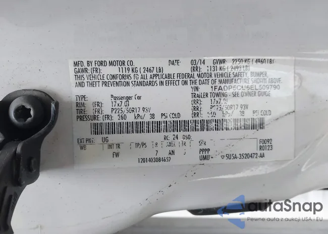 1FADP5CU6EL509790: 44365169