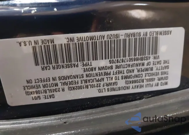 4S3BH665017679705: 44365196