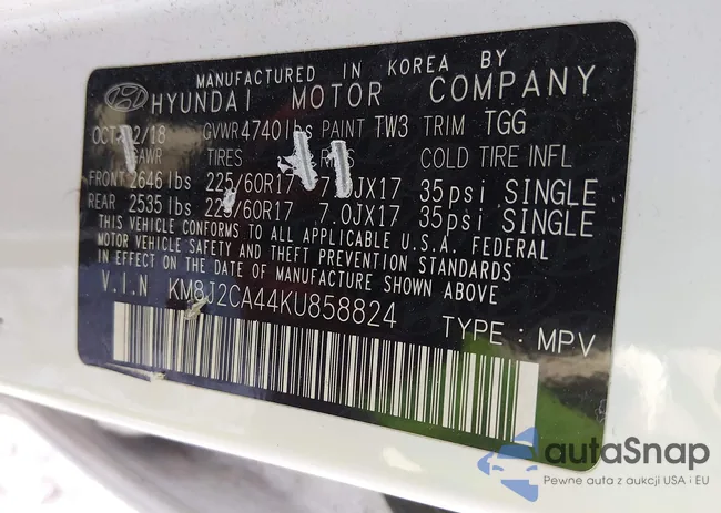 KM8J2CA44KU858824: 44365347