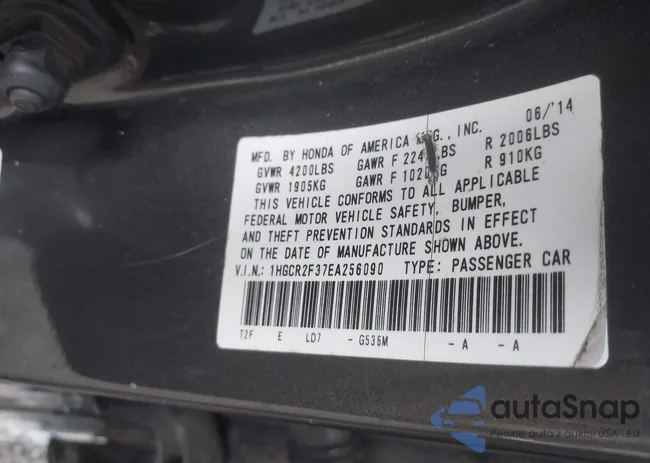 1HGCR2F37EA256090: 44364538