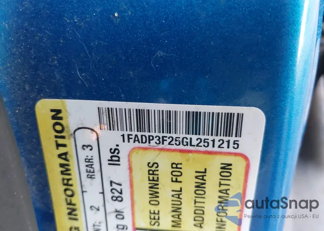 1FADP3F25GL251215: 44364590