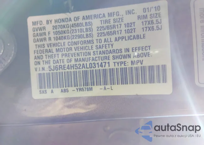 5J6RE4H52AL031471: 44364599