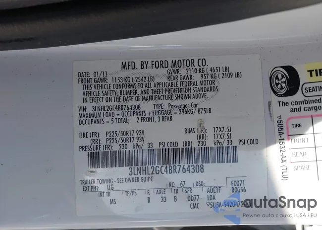 3LNHL2GC4BR764308: 44364711