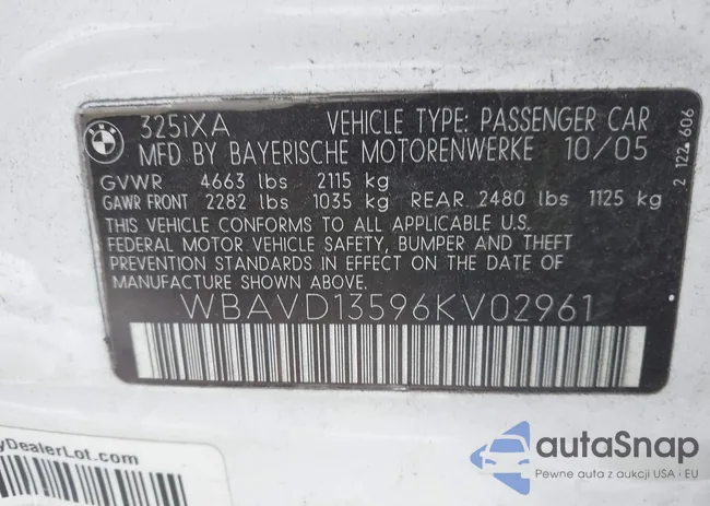 WBAVD13596KV02961: 44364903