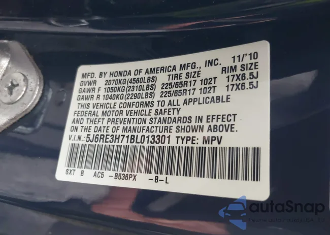 5J6RE3H71BL013301: 44365997