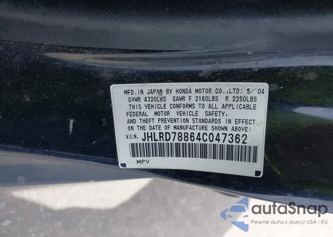 JHLRD78864C047362: 44366144