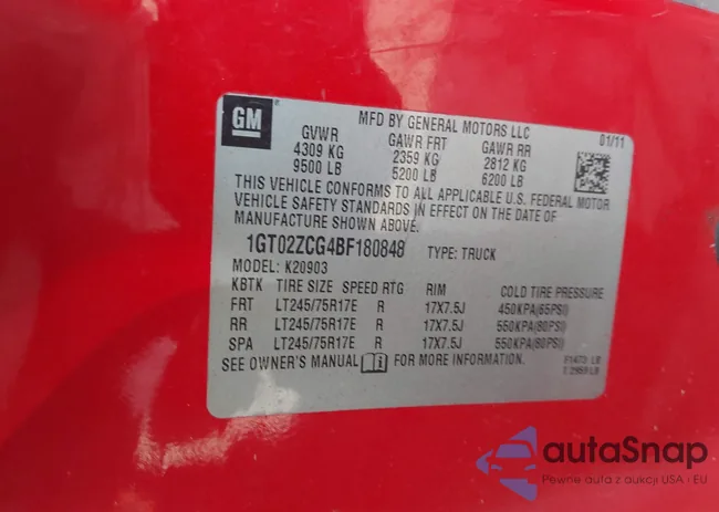 1GT02ZCG4BF180848: 44366254