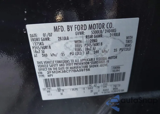 2FMDK38C77BA59756: 44366385