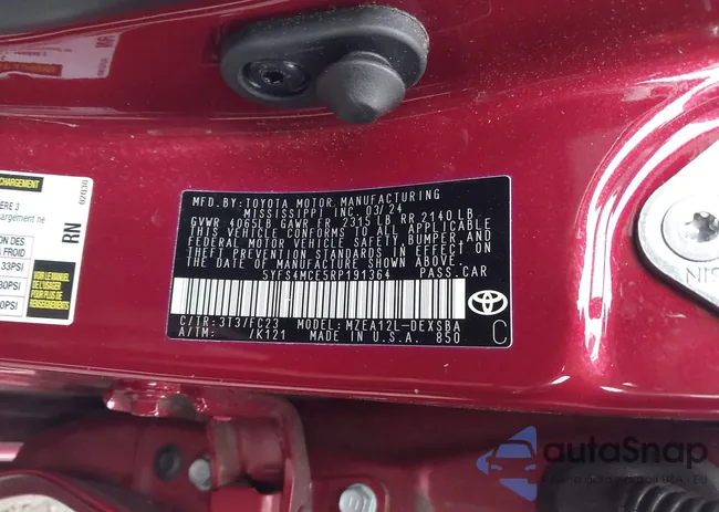 5YFS4MCE5RP191364: 44365556