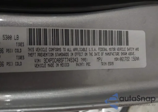 3C4PDCAB5FT745343: 44365598