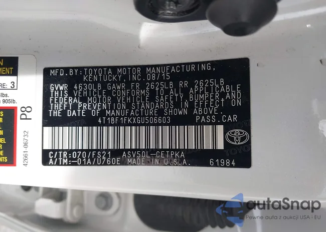 4T1BF1FKXGU506603: 44365849