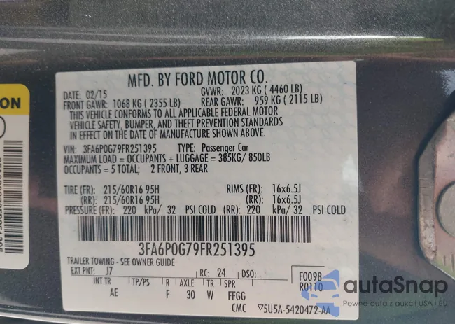 3FA6P0G79FR251395: 44366985