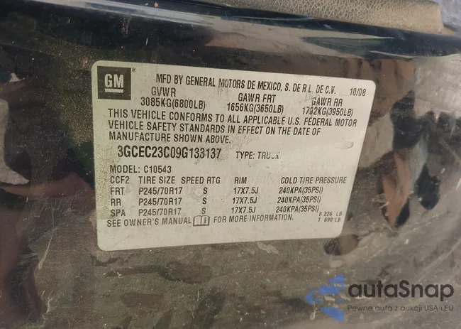 3GCEC23C09G133137: 44367031