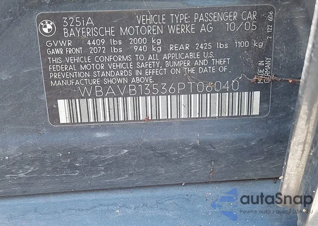 WBAVB13536PT06040: 44367044