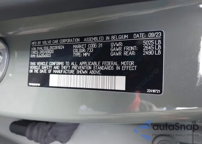 YV4L12UL2R2261624: 44367106