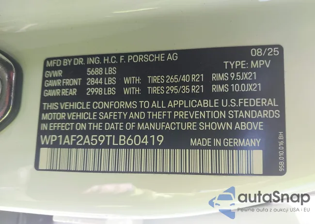 WP1AF2A59TLB60419: 44367188