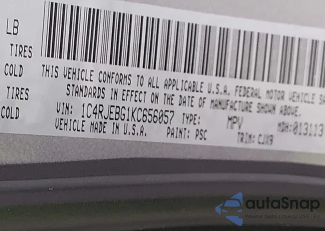 1C4RJEBG1KC656057: 44367215