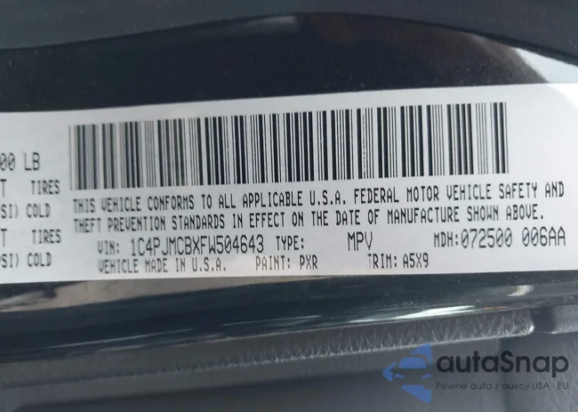 1C4PJMCBXFW504643: 44367235