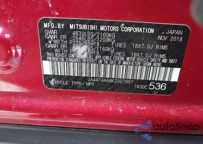 JA4AT4AA8KZ027997: 44367262