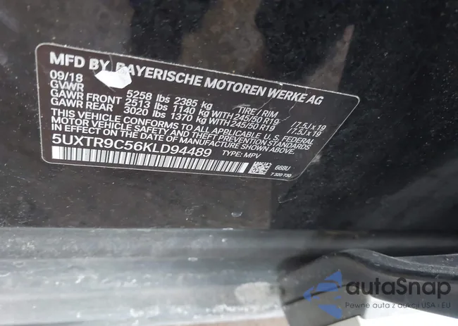 5UXTR9C56KLD94489: 44367320