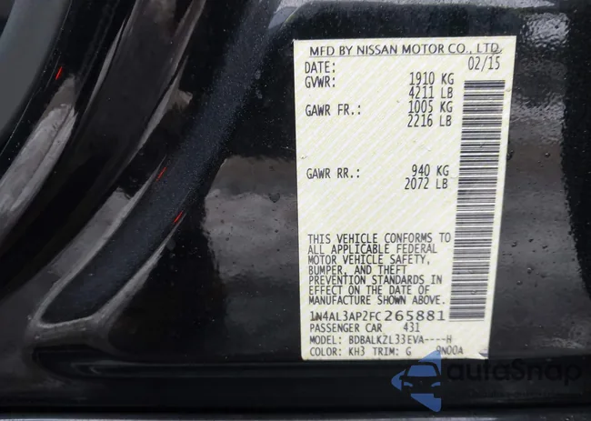 1N4AL3AP2FC265881: 44367444