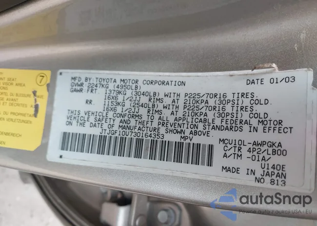 JTJGF10U730164353: 44367498