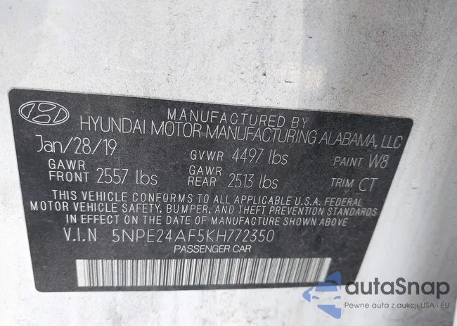 5NPE24AF5KH772350: 44367505