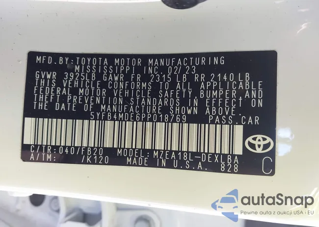 5YFB4MDE6PP018769: 44366534