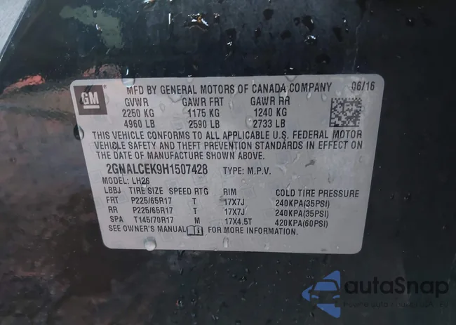 2GNALCEK9H1507428: 44366549