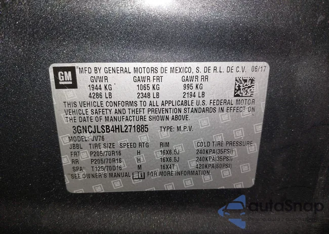 3GNCJLSB4HL271885: 44366570