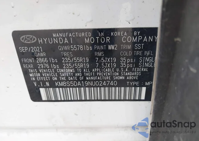 KM8S5DA19NU024740: 44366641