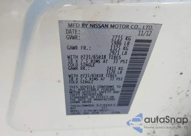 5N1AL0MM8DC329005: 44366666