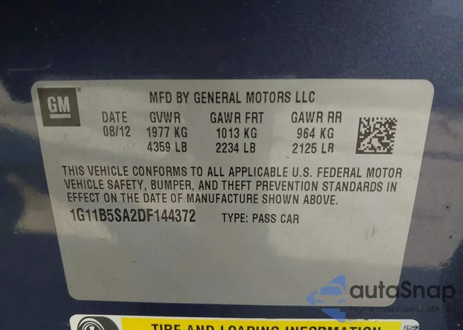 1G11B5SA2DF144372: 44366795